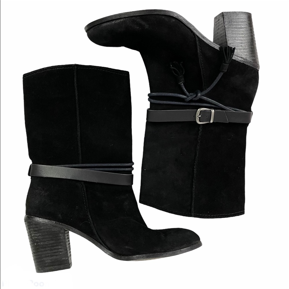 MIA Limited Toledoo Chelsea Black Suede Boot 10